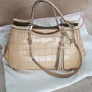 COPY - Coach Croc Embossed Madison Pinnacle Caroline Satc
